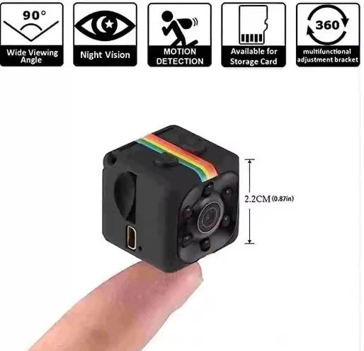 SQ11 Mini Spy Camera HD 1080P Wireless Hidden Camera Small Nanny Cam,Home IP WiFi Remote Security Cameras,with Night Vision Motion Detection Security Cameras for Indoor/Home/Office