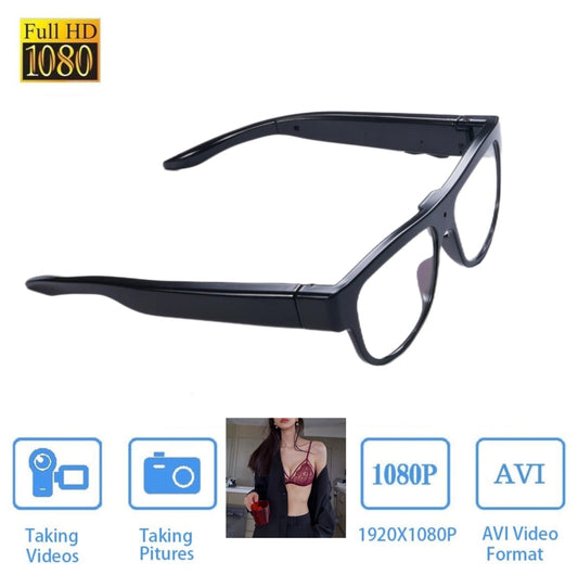 Glasses HD 1080P Portable Video Recording Camera, Wearable Glasses for Sports Cycling Driving Fishing Travel, Great Gift for Family and Friends