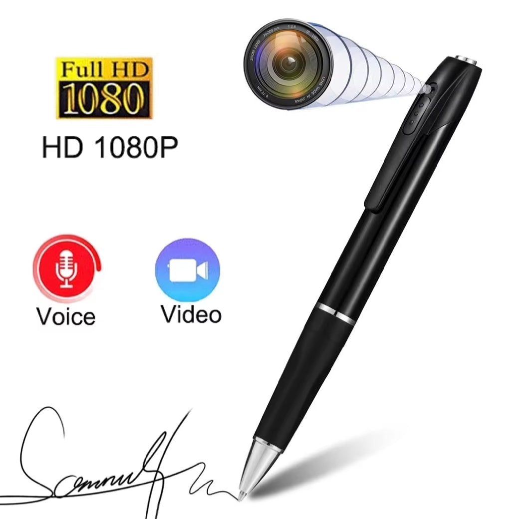 Hidden Camera 1080P Mini Video Pen Camera Voice Recorder Portable Pocket Camera Support 128GB Memory Card Suitable for Business Meetings, Home and Classroom Study