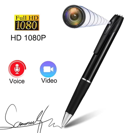 Hidden Camera 1080P Mini Video Pen Camera Voice Recorder Portable Pocket Camera Support 128GB Memory Card Suitable for Business Meetings, Home and Classroom Study